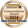 Internet IR Commendation Award 2024 by Daiwa IR