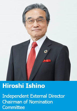 Hiroshi Ishino Independent External Director Chairman of Nomination Committee