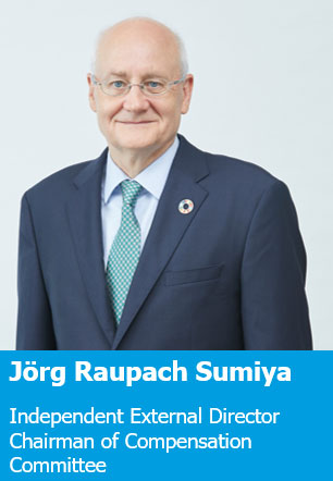 Jörg Raupach Sumiya Independent External Director Chairman of Compensation Committee