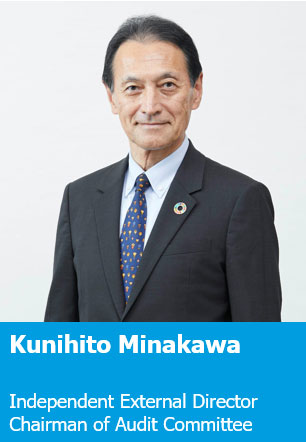 Kunihito Minakawa Independent External Director Chairman of Audit Committee