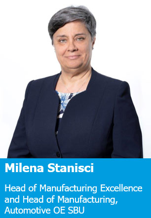 Milena Stanisci Head of Manufacturing Excellence and Head of Manufacturing, Automotive OE SBU
