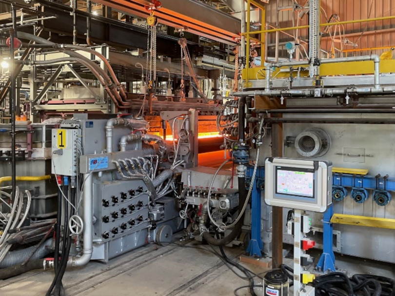 Image of new glass production line