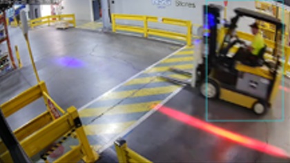 Case 1: CCTV camera and AI detection of forklift violations failing to stop at the designated line