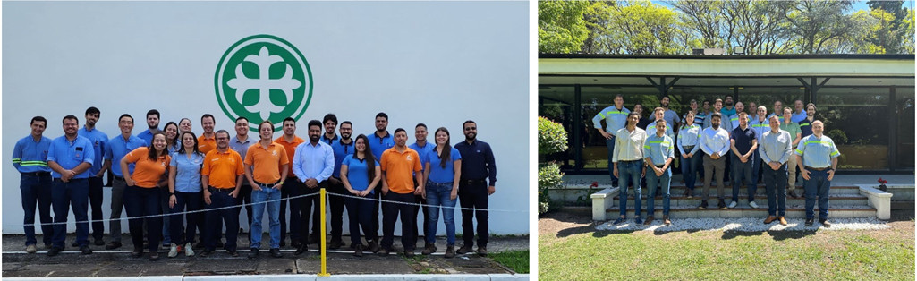 Zeeshan Qamar with the participants in Brazil and Argentina