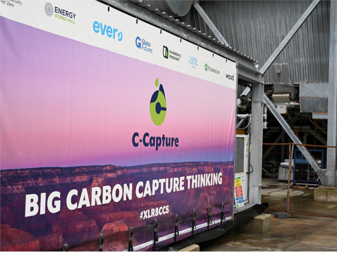 This is a picture of C-Capture test facility installed at Greengate site in UK