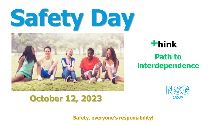 This is a poster of Safety day 2023